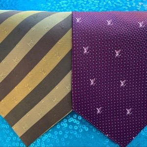 Green Striped Tie & Purple Tie for sale.